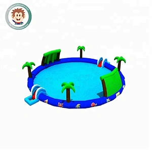 2017 outdoor water floating inflatable swimming pool for water park event garden