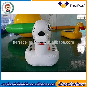2017 hot sale inflatable water floating bed inflatable water floating playground PVC inflatable floats