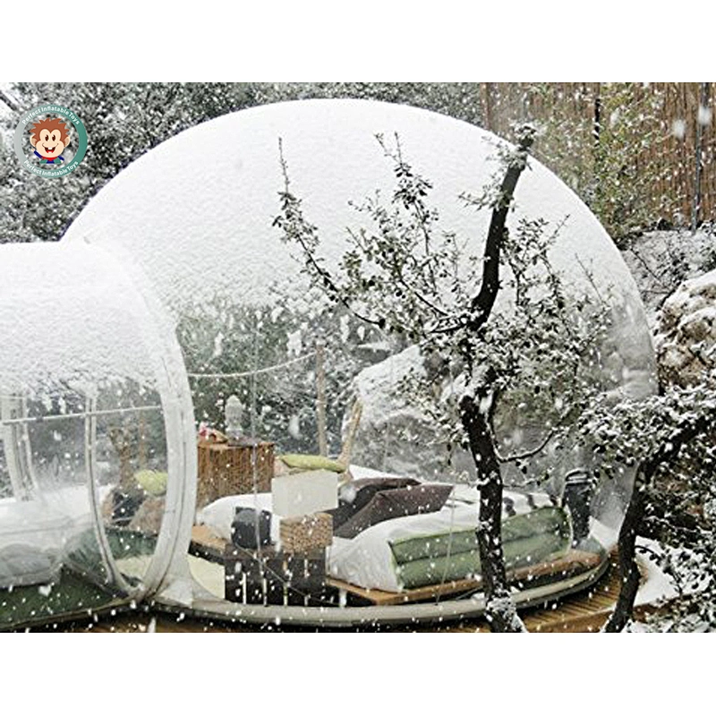 Commercial clear show room outdoor inflatable beach tent house clear dome tent for adults
