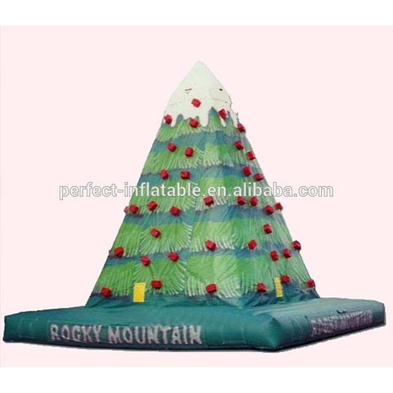 Huge and fun play mobile climbing wall on sale inflatable sports games equipment adult climbing wall