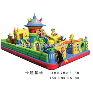 Best material kids inflatable amusement park inflatable castle playground