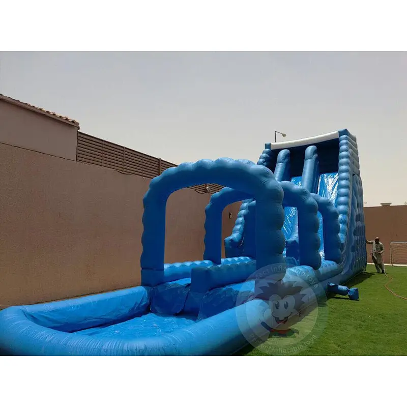 Summer Commercial Fiberglass Inflatable Water Slide For Large Water Park