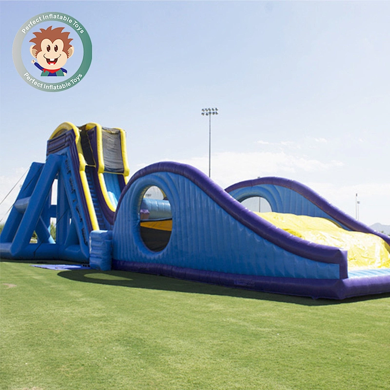 Commercial slide flying irritative inflatable drop kick slide