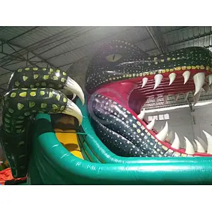 Boat Bounce Inflatable Dinosaur Slide