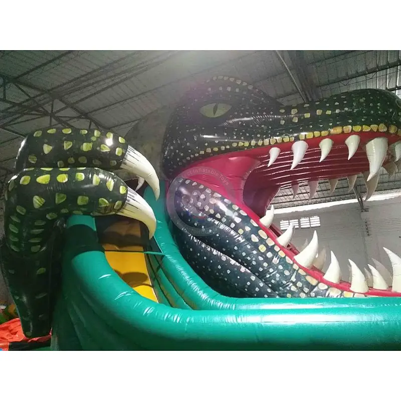 Boat Bounce Inflatable Dinosaur Slide