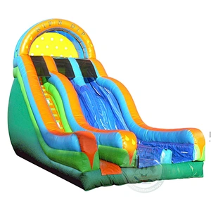 Professional Custom Design Colorful Double Slide Giant Inflatable Water Slide