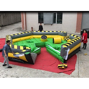 Inflatable wipeout Fun jump Sweeper Last Man Standing Game