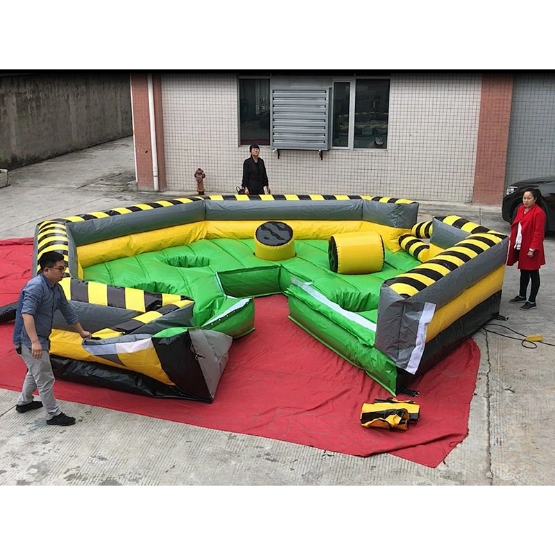 Inflatable wipeout Fun jump Sweeper Last Man Standing Game