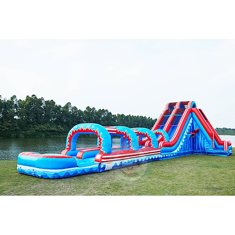 Custom Designed Commercial Grade Giant Inflatable Water Slide Park For Kids