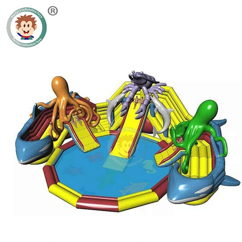 Hot Sale Outdoor Water Playground Amusement Inflatable Water Slide For Kids