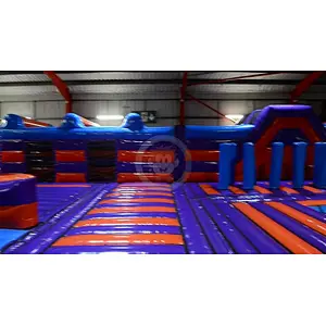 Commercial adult obstacle playground inflatable theme park