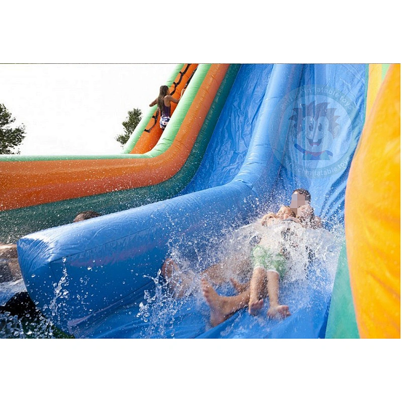 Commercial Durable PVC Material Giant Inflatable Water Slide For Water Park Used