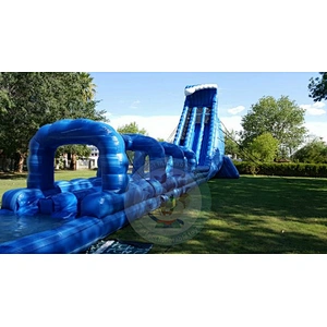 Customized Commercial Theme Inflatable  Slide Water Park For Kids And Adults