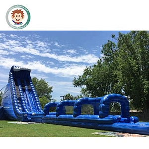 30 Meters Long Small Jumping Castles Inflatable Water Slide