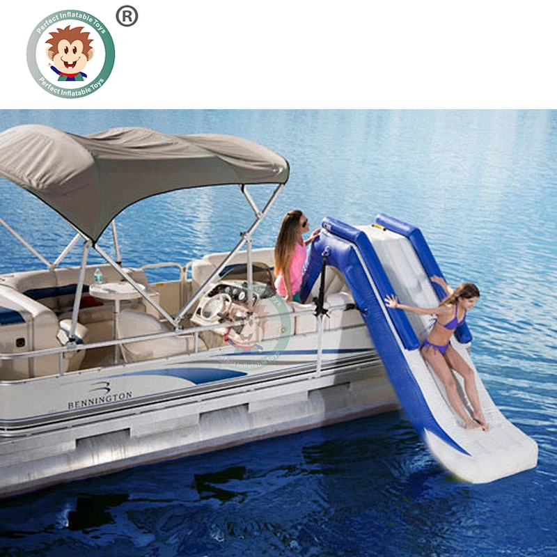 China Outdoor Floating Water Toys Commercial Inflatable Yacht Water Slide For Adults
