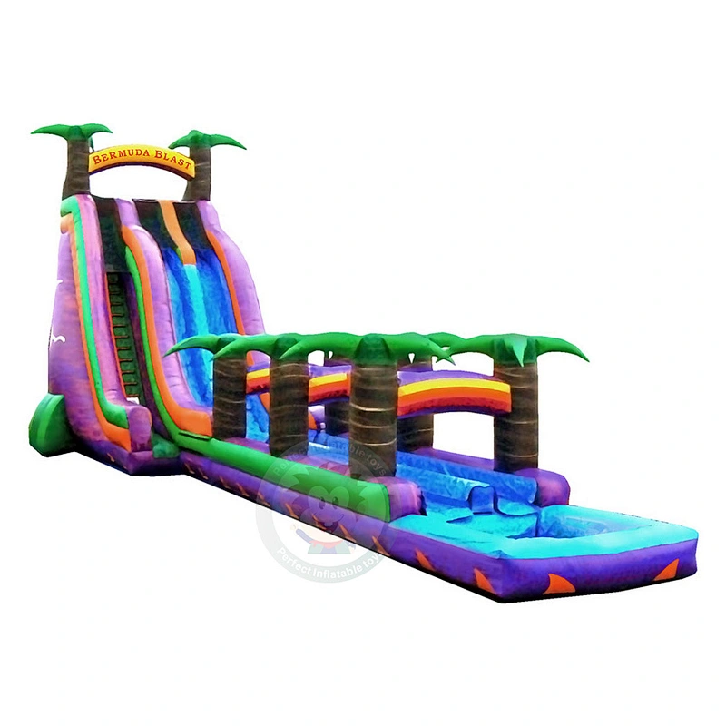Durable PVC Material Commercial Grade Adult Size Inflatable Water Slide For Sale