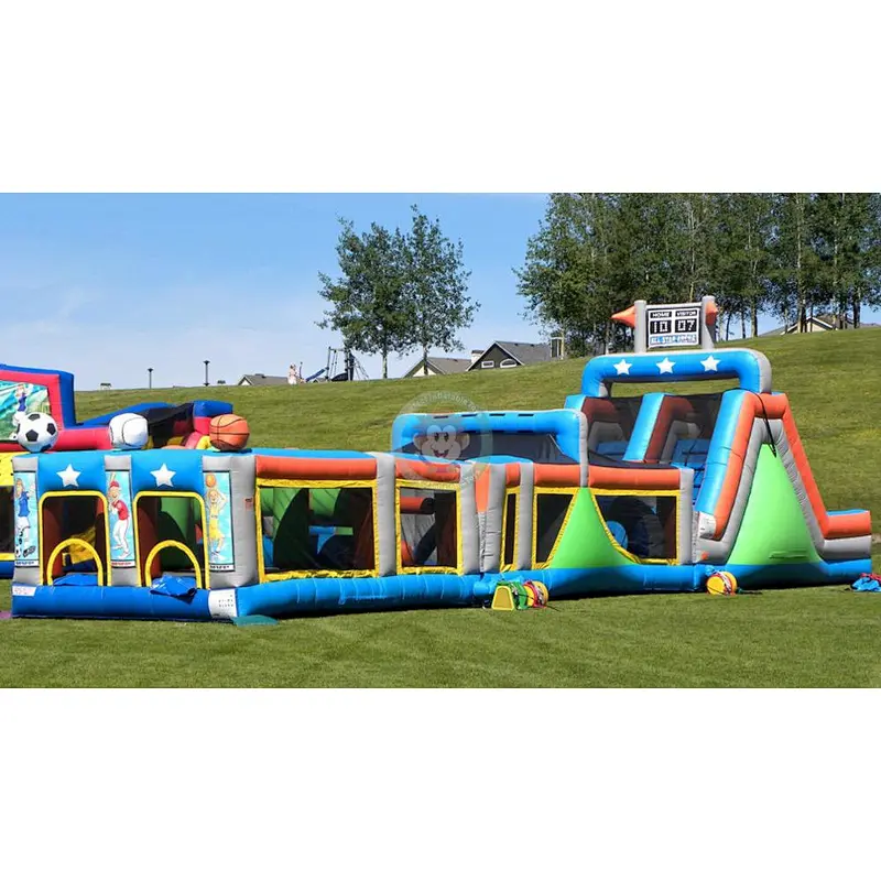 Crocodile Caterpillar Inflatable Military Obstacle Course
