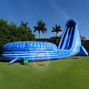 Factory Supply Best Material Kids Giant Bouncing Water Slide For Sale