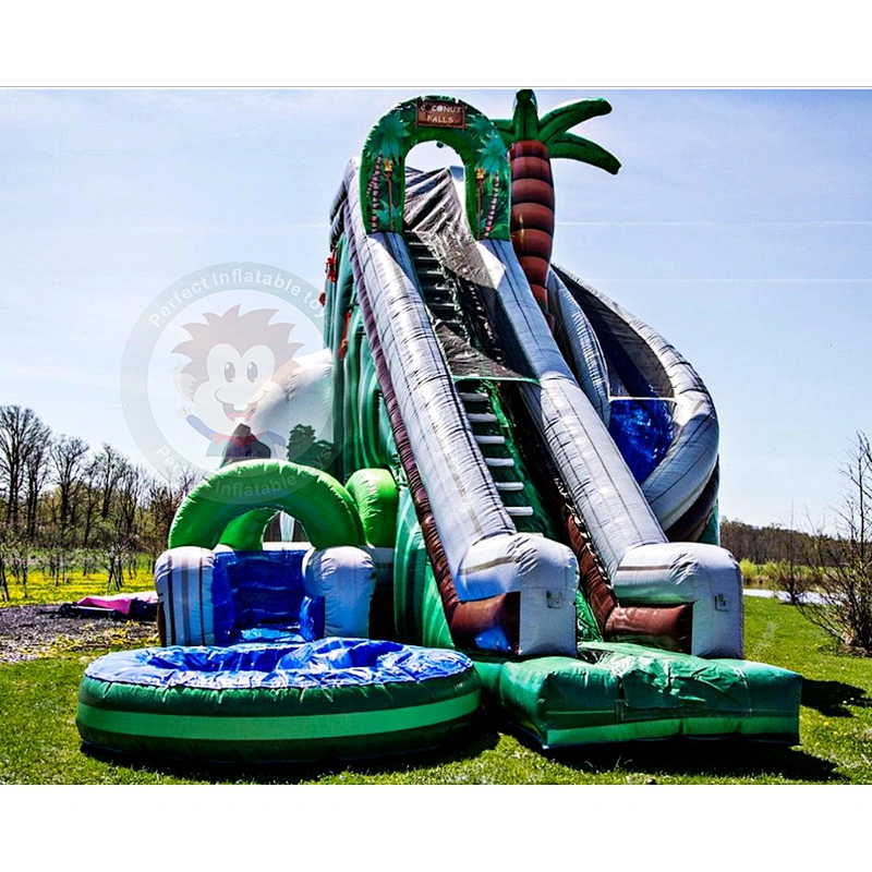 Hot Sale Kids Water Game Equipment Inflatable Water Slide With Swimming Pool