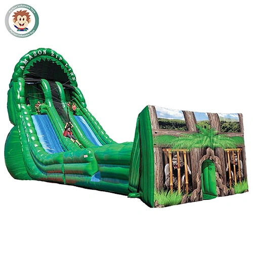 amazon Inflatable zip line inflatable slide game