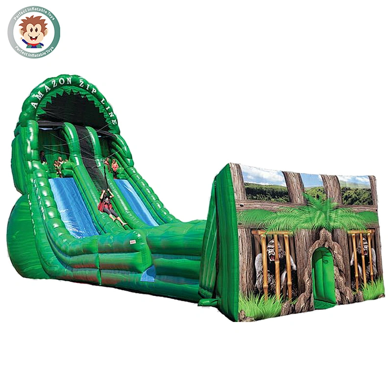 amazon Inflatable zip line inflatable slide game