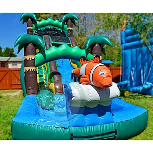 2019 Hot Sale Durable Giant Fiberglass Inflatable Water Pool Slide For Adults