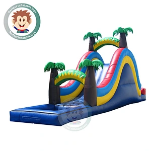 Outdoor Water Park Equipment PVC Material Plastic Long Water Slide For Sale