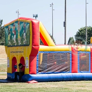 Course Adult Wipeout Big Balls Inflatable Obstacle Game