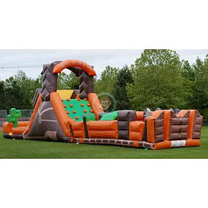 Kids Water Course For Pool Inflatable Obstacle Challenge