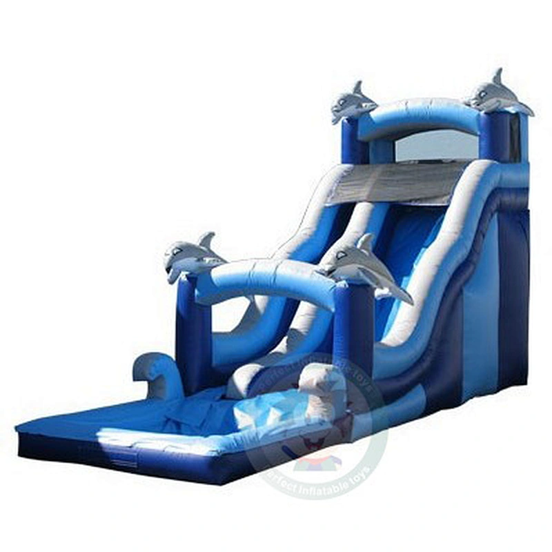 Hot Sale Commercial Large PVC Tarpaulin Elasticity Inflatable Water Slide