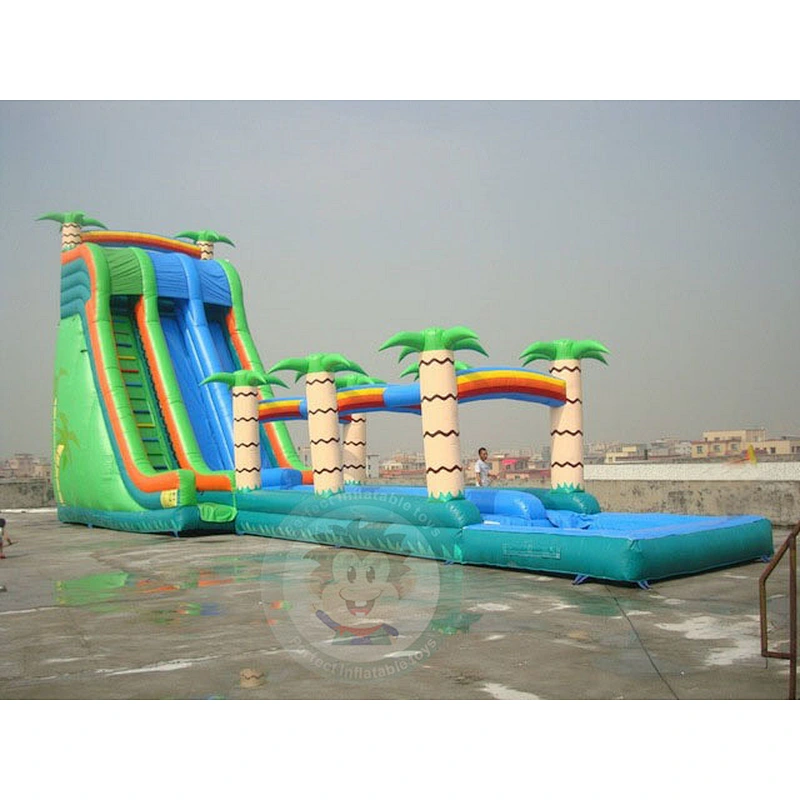 Outdoor Games For Adults Toy High Quality Giant Curvy Inflatable Water Slide