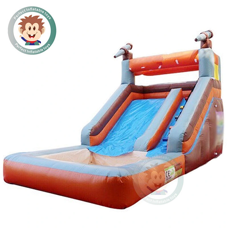 Hot Sale Commercial Large PVC Tarpaulin Elasticity Inflatable Water Slide