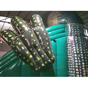 Boat Bounce Inflatable Dinosaur Slide