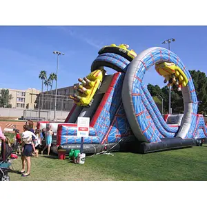 amusement park inflatable roller coaster theme obstacle course