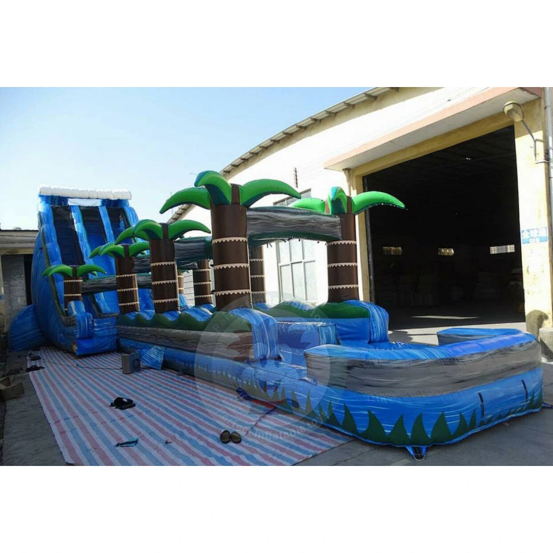 Factory Custom Party Game Large Beach Inflatable Water Slide For Kids And Adults