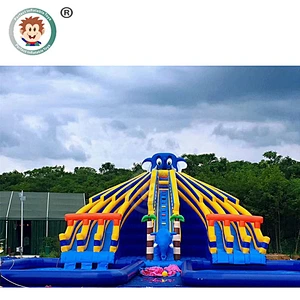 China Supplier Commercial Outdoor  Water Slide Playground Kids Inflatable Water Pool Park For Sale