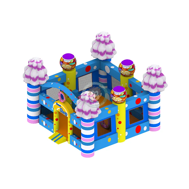 New design sweet shop kid inflatable bounce house for party