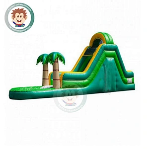 Customized Commercial Theme Inflatable  Slide Water Park For Kids And Adults