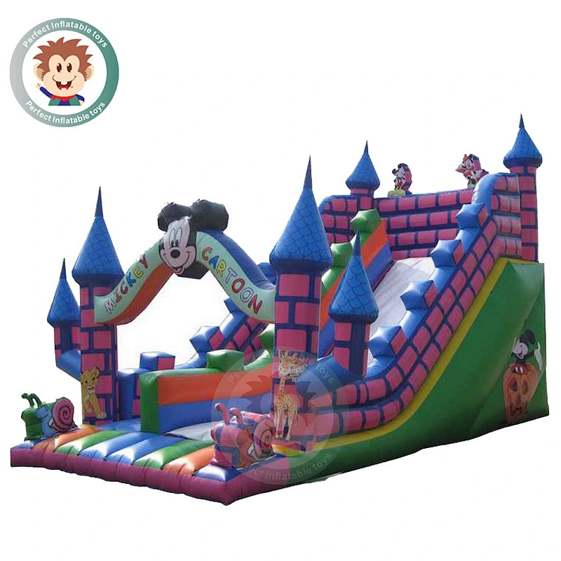 Chinese Factory Supply Adult Size Giant Inflatable Water Slide For Rental