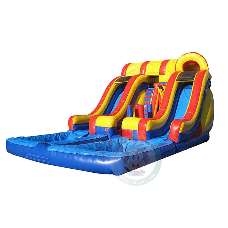 Durable PVC Material Commercial Grade Adult Size Inflatable Water Slide For Sale