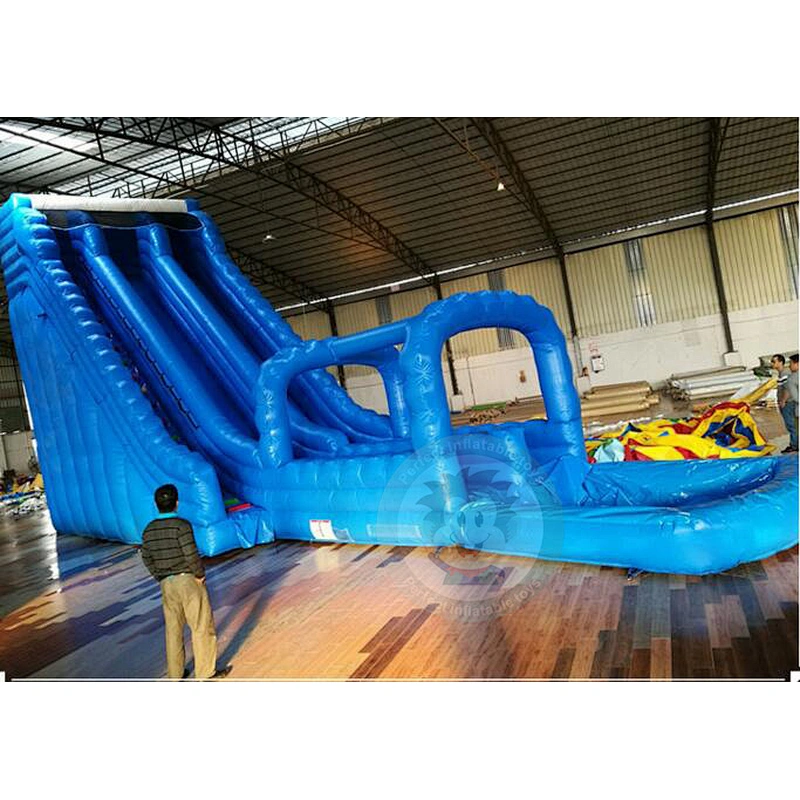Outdoor Water Park Equipment PVC Material Plastic Long Water Slide For Sale
