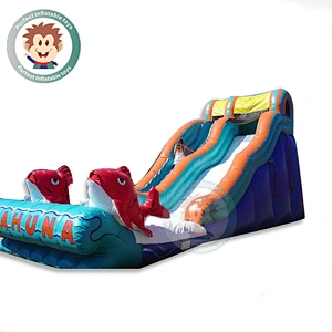 Customized Best Quality Inflatable Floating Water Slide Games Toy For Kids