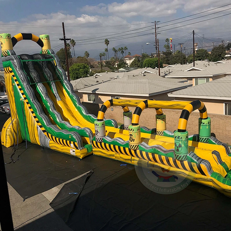 Custom New Design Safe PVC Tarpaulin Inflatable Water Slide For Kids Party