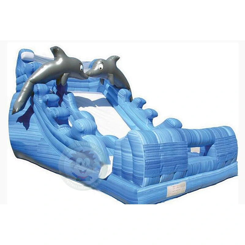 Hot Sale Summer New Design Long Inflatable Plastic Water Slide For Kids