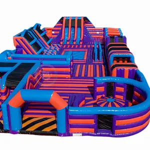 Commercial adult obstacle playground inflatable theme park