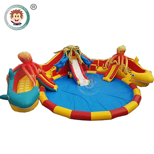 Hot Sale Outdoor Water Playground Amusement Inflatable Water Slide For Kids