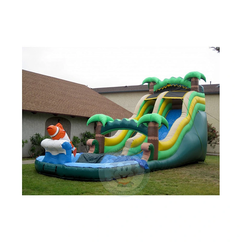 Cheap Water Park Equipment PVC Material Inflatable Water Slide For Sale