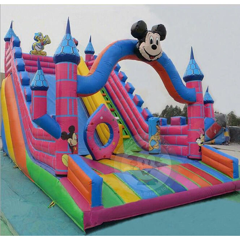 Chinese Factory Supply Adult Size Giant Inflatable Water Slide For Rental