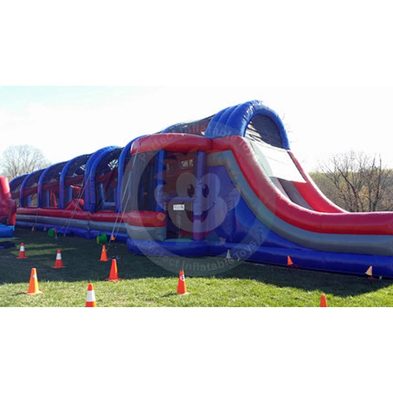 Park Commercial Tunnel Inflatable Obstacle Course Adult