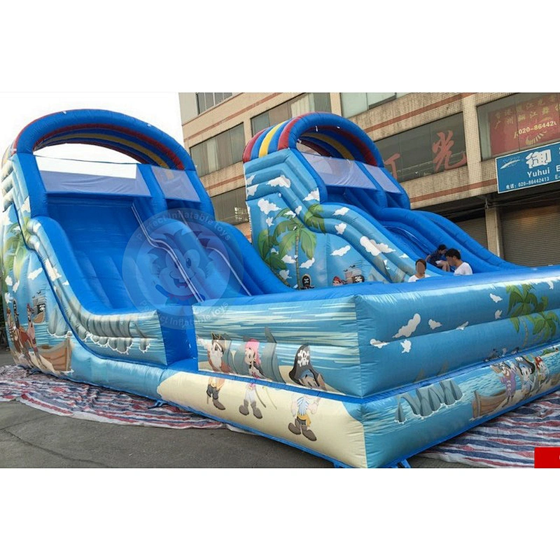 Customized Factory New Design Plastic Material Large Inflatable Water Slide For Sale